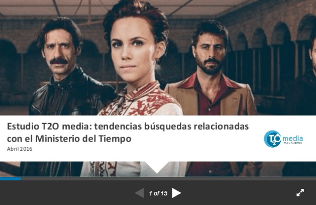 Estudio T2O. Tendencias de búsquedas relacionadas con el Ministerio del Tiempo