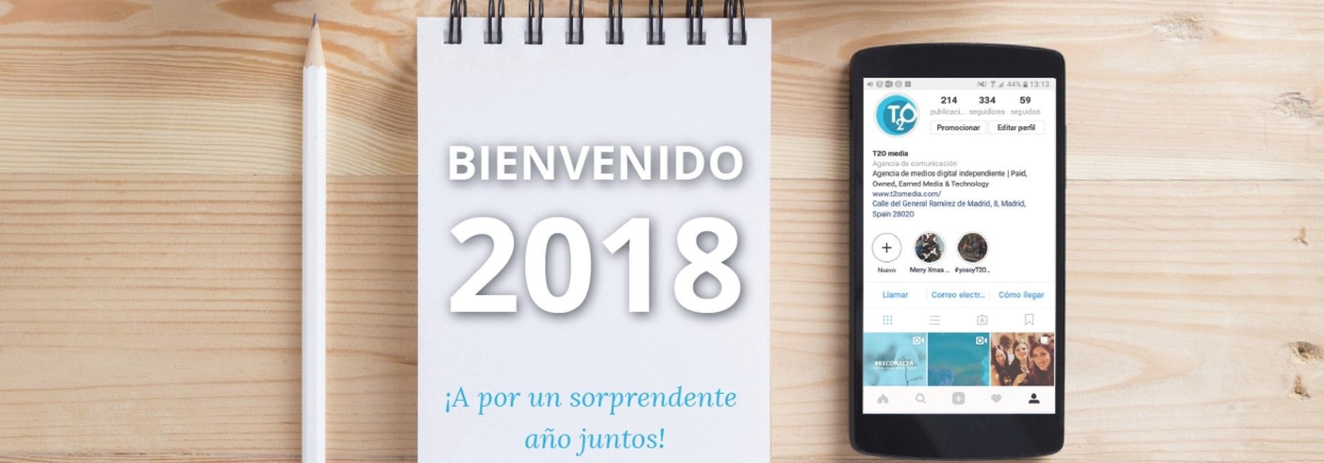 Calendario 2018 de T2O media para imprimir