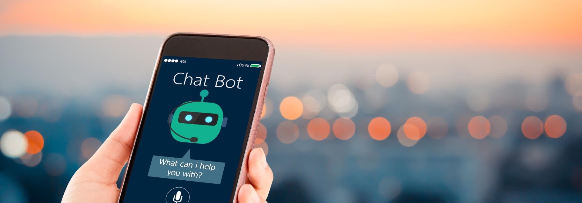 Smartphone con chatbot