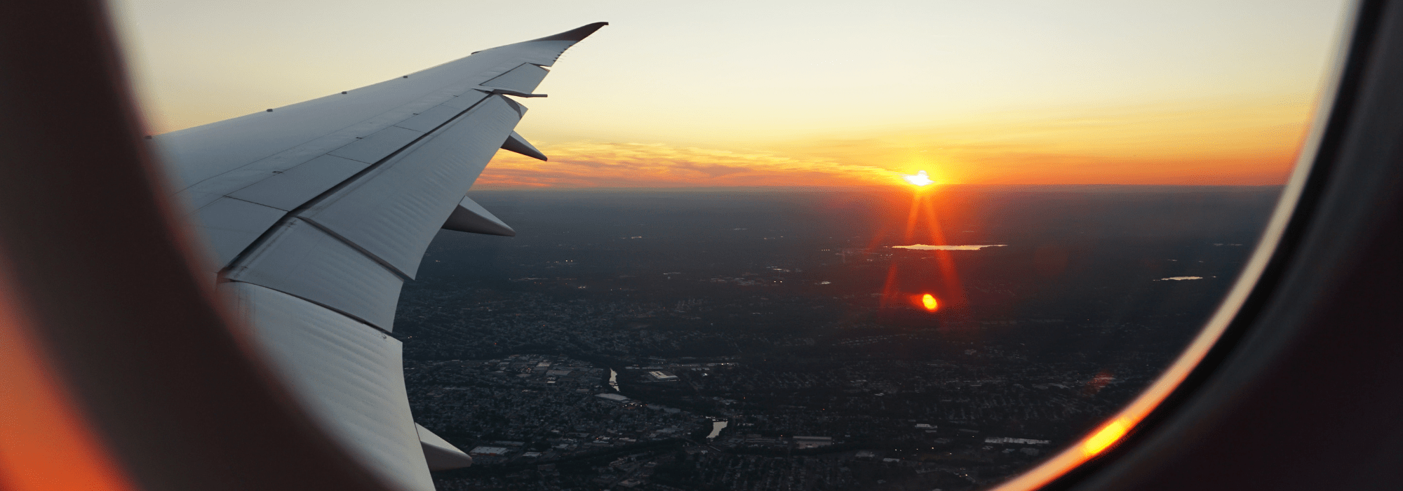 Vistas desde la ventana del avión