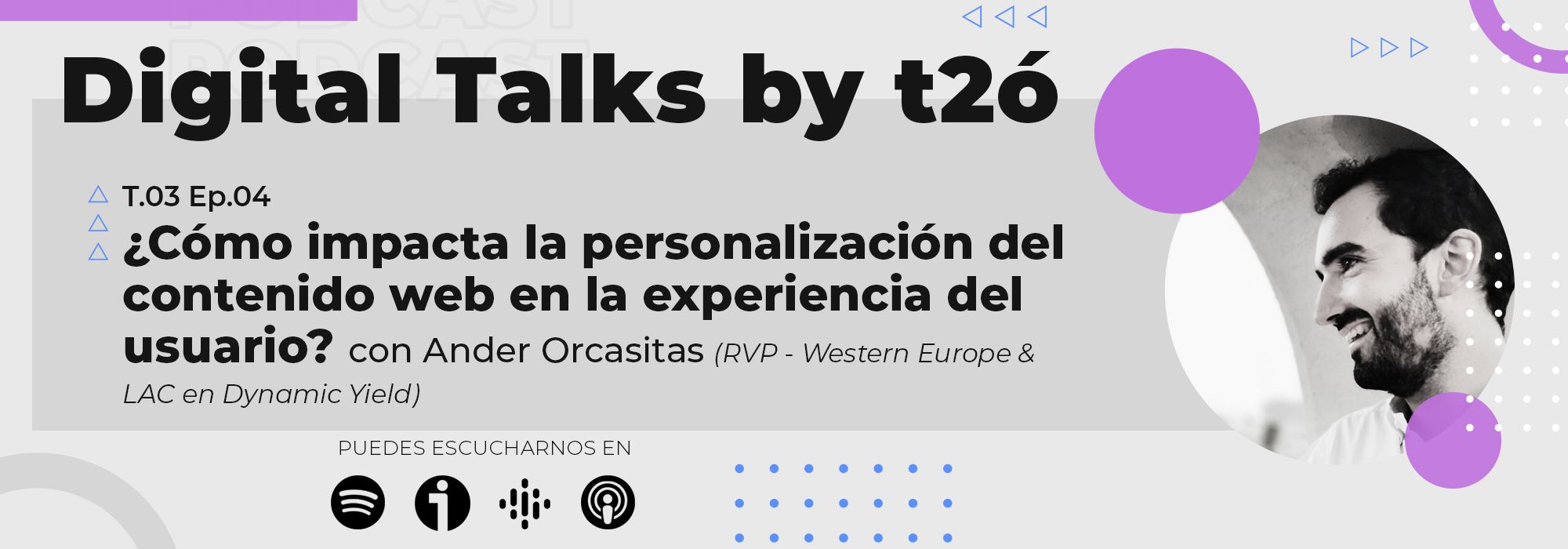 Podcast t2ó Personalización contenido web